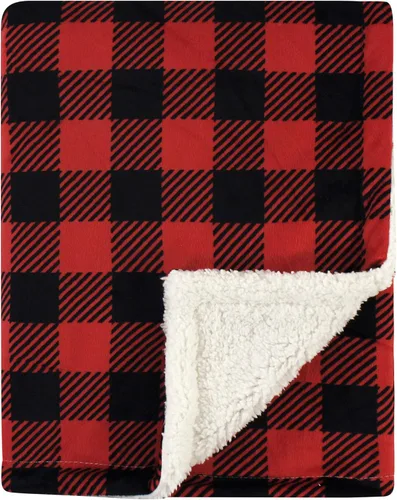 Vista 32 de Hudson Baby Manta unisex de felpa de visón y sherpa para bebé, abstracta, talla única