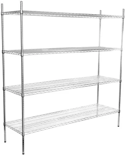 Vista 63 de Kit de 4 estantes de epoxi verde NSF de 21 x 72 pulgadas con postes de 86 pulgadas, estantería de almacenamiento resistente, kit de estantería
