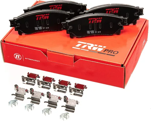 Vista 4 de TRW Pro TRC0429 Juego de pastillas de freno de disco para Hyundai Elantra 1994-2006, traseras y otras aplicaciones