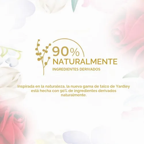 Vista 5 de Yardley London Talco perfumado, rosas rojas, 8.8 onzas, 8.82 oz