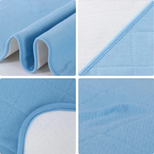 Vista 4 de Almohadillas para cama de hospital de 34'' x 76'', almohadillas antideslizantes y lavables para orina y protector de colchón, sábanas impermeables