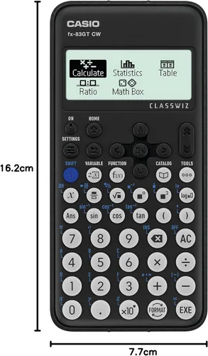 Vista 6 de New Casio FX-83GTCW - Calculadora científica negra
