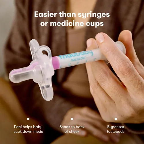 Vista 3 de Frida Baby Medi Frida El dispensador de medicina para bebé con chupete Accu-Dose y termómetro rectal digital de lectura rápida