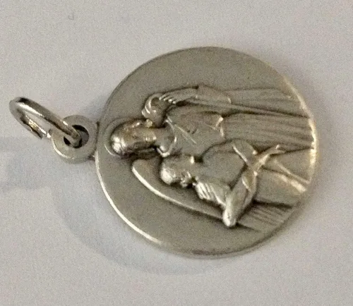 Vista 4 de I G J MEDALLA DE SAN RAFAEL EL ARCÁNGEL - MEDALLAS DE LOS SANTOS PATRÓN - 100% HECHO EN ITALIA