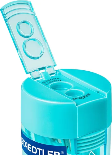 Vista 6 de Staedtler Sacapuntas de bañera de doble orificio - Turquesa - 512 006-37