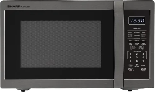 Vista 15 de SHARP Horno microondas para encimera con plato giratorio extraíble de 12.4 pulgadas, 1100 vatios, 1.4 pies cúbicos, color negro