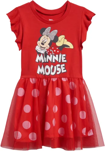 Vista 8 de Disney Minnie Mouse Mickey Mouse - Vestido de tul arcoíris para niños pequeños y grandes