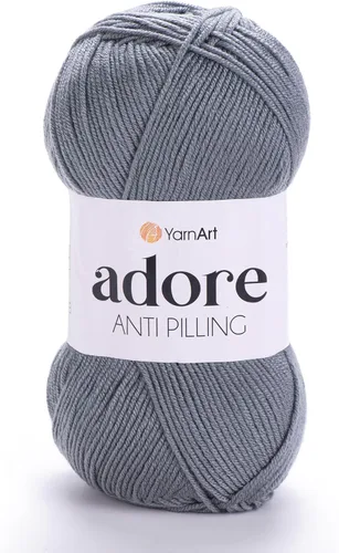 Vista 27 de 1 madeja YarnArt Adore, hilo antipilling, 100% acrílico antipilling, 100 g (3.5 oz), 280 m (306 yd), 3: Light-DK, Verde bebé - 358
