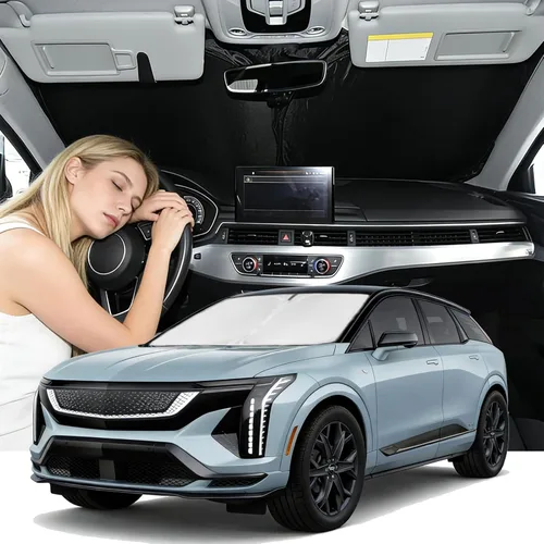 Vista 16 de Parasol de 2025 capas para parabrisas, ajuste personalizado, tela 240T, parasol retráctil que bloquea los rayos ultravioletas, accesorios