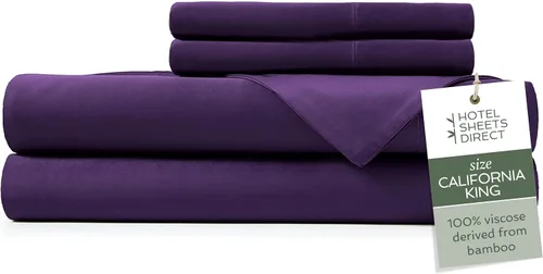 Vista 50 de Hotel Sheets Direct - Juego de sábanas 100% viscosa derivada de bambú tamaño individual - sábanas refrescantes con 1 funda de almohada