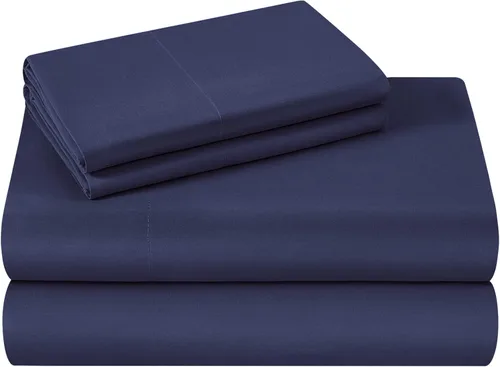 Vista 21 de HOMEIDEAS Sábanas de cama tamaño completo – Juego de 6 piezas (azul aguamarina) – Sábanas de ropa de cama de microfibra cepillada extra suave