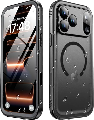 Vista 28 de SPORTLINK Funda impermeable para iPhone XR, protector de pantalla integrado a prueba de golpes, resistente al polvo, protección militar, resistente
