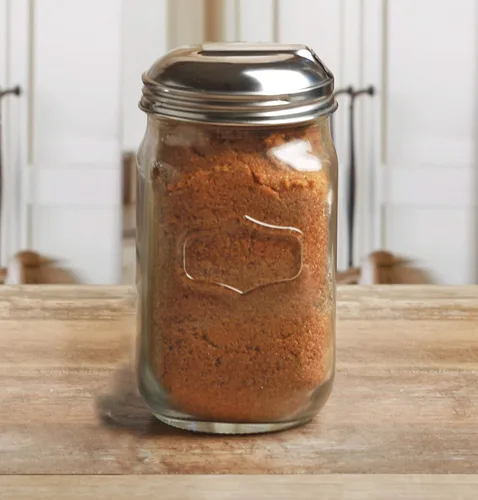 Vista 2 de Circleware Yorkshire Mason - Recipiente de vidrio con tapa de metal, cristalería de cocina para el hogar, recipiente de almacenamiento para café