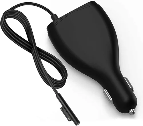 Vista 2 de Surface - Cargador de coche, 70 W, 15 V, 4 A, fuente de alimentación para Microsoft Surface Pro 5/Pro 6/Pro 7/Pro 8/Pro X, Surface Book, Surface Go