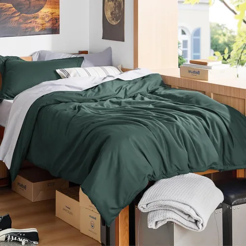 Vista 59 de Bedsure - Juego de funda de edredón tamaño individual/individual XL - Juego de ropa de cama suave de microfibra cepillada doble para niños