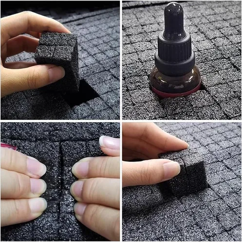 Vista 5 de Angoily 2 piezas de láminas de espuma Pick Pluck Foam Pre Cubed Inserto para caja de herramientas Envoltura Material de amortiguación