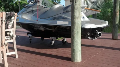 Vista 5 de Aquacart AQ-11 Aluminio PWC watercraft carro stand dolly para uso exterior muelle