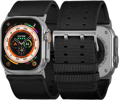 Vista 9 de Tefeca Dual Series Band Compatible con Apple Watch Ultra 2/Ultra 49mm, Series 10 46mm, Series 9/8/7 45mm, SE2/SE/6/5/4 44mm