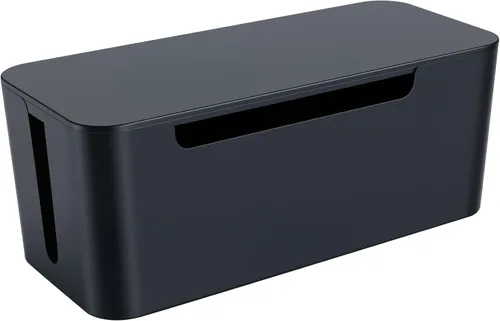 Vista 9 de Eichzer Caja de organización de cables, caja organizadora de cables de alta calidad para ocultar el protector de sobretensiones en el escritorio
