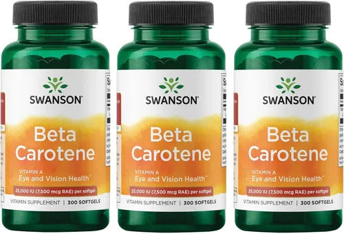 Vista 11 de Swanson Betacaroteno Vitamina A 25,000 UI Suplemento para la salud de los ojos y la piel para adultos que buscan la visión y el apoyo inmunológico