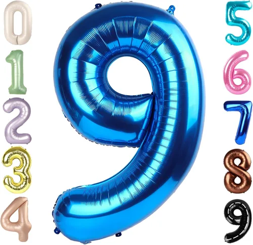 Vista 117 de Globos del números 0 de 40 pulgadas para formar los números 10, 20, 30, 40, 50, 60, 70, 80, 90, 100, para decoración de cumpleaños, bodas, eventos