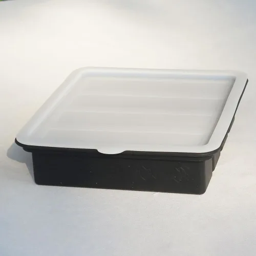 Vista 6 de Molde de silicona para mantequilla con tapa, bandeja de mantequilla antiadherente para hacer 4 palitos de mantequilla, formas de recipiente