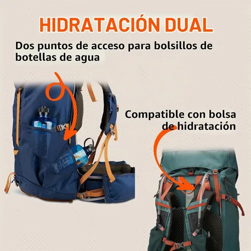 Vista 13 de Kelty Glendale - Mochila de marco interno de 65 L a 105 L, paquete de senderismo para varios días, suspensión ajustable, ajuste personalizado