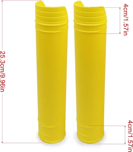 Vista 7 de Worldmotop 2 piezas de fundas protectoras para horquilla delantera de motocicleta todoterreno, cubiertas de amortiguador de protección, reemplazo