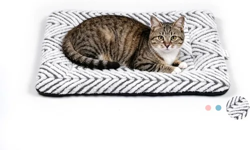 Vista 15 de Mora Pets - Cama para gatos de interior lavable, almohadilla antideslizante para jaula de perros, linda cama para perros con estrellas para perros