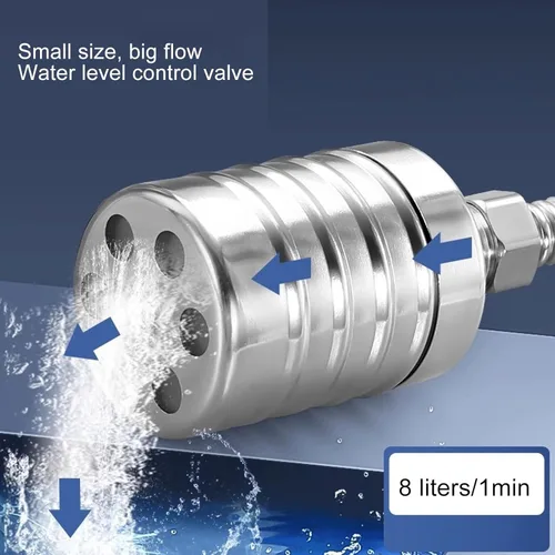 Vista 4 de Automatic Water Level Control Valve,304 Stainless Steel Mini Float Ball Valve for Tank DN20, Water Level Controller with Side Water Inlet and Top