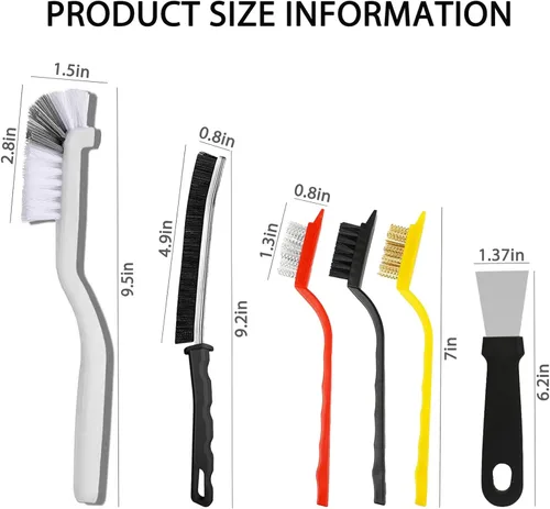 Vista 3 de Cepillo de limpieza de hendiduras, nueva herramienta de cepillo de limpieza multifuncional, cepillo para huecos de baño, hogar, cocina, baño