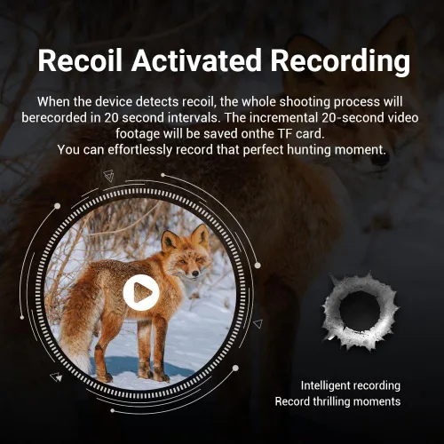 Vista 6 de PARD NV007SPLRF - Monóculo de visión nocturna, gafas de visión nocturna con telémetro, alcance de clip para observación nocturna u obervación, rango