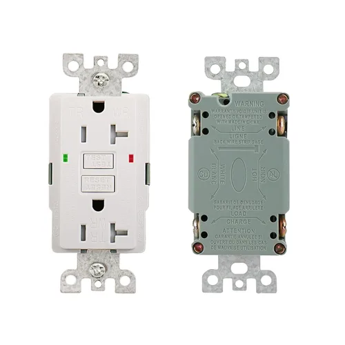 Vista 8 de Wengart GFCI - Salida de 20 amperios, AC125V, resistente a la intemperie, resistente a manipulaciones, indicador LED, falla de tierra eléctrica