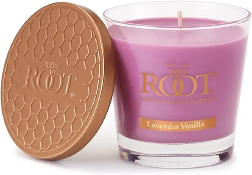 Vista 13 de Root Candles Velas Aromáticas Mezcla de Cera de Panal Vela Artesanal Premium, Veriglass Pequeño, Limón y Bergamota