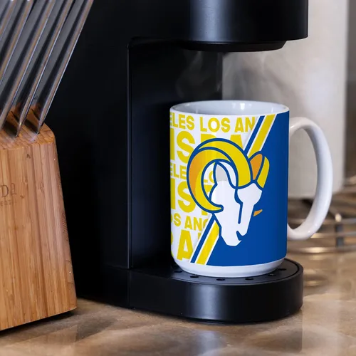 Vista 5 de Rico Industries NFL Football 15 oz White Ceramic Mug