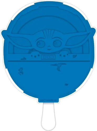 Star Wars - The Mandalorian - Baby Yoda The Child - Máquina de paletas de hielo de silicona, color azul