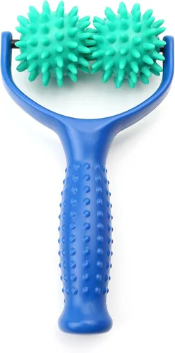 Vista 8 de 2 bolas de masaje de mano con pinchos, compactas y portátiles, herramientas de relajación muscular con mango profundo para aliviar el dolor