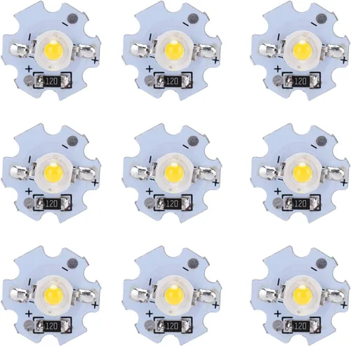 Vista 9 de Chip LED de 25 piezas, chip de fuente de luz de 0.5 W 5 V con placa de aluminio, bombilla LED de alta potencia para bombilla de maíz luz
