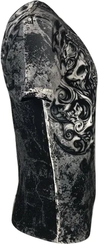 Vista 9 de Xtreme Couture by Affliction Camiseta para hombre, Hades Skulls Biker Negra S-5XL