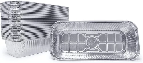 Fig & Leaf Paquete de 35 bandejas de goteo compatibles con Weber Grills 6498 Smokefire l Summit l Genesis II - Forro de papel de aluminio resistente