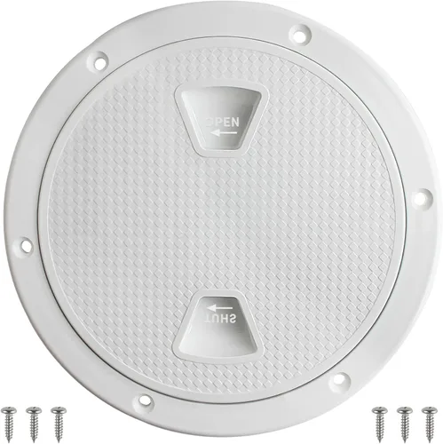 Vista 9 de Placas de cubierta para barcos, escotilla de barco de 4 pulgadas/6 pulgadas, escotilla de inspección circular antideslizante con cubierta