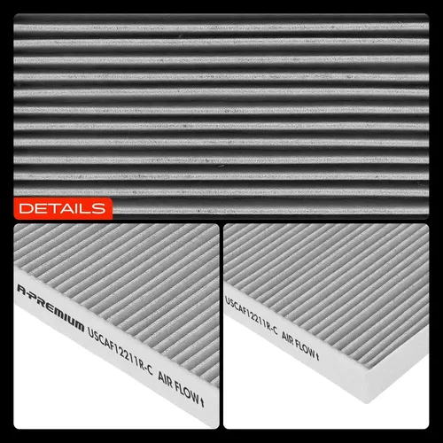 Vista 8 de Filtro de aire de cabina A-Premium con carbón activado para Audi A4, A5 Quattro, A6 allroad, A7 Sportback, A8 Quattro, Q5, Q7, Q8, e-tron S, S4