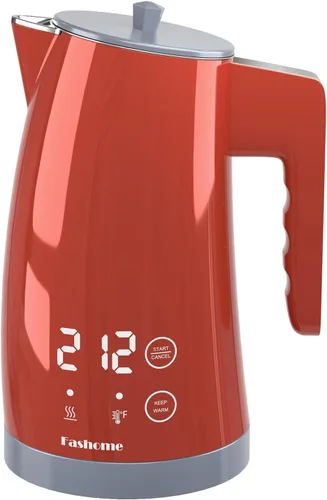 Vista 11 de Hervidor eléctrico con control de temperatura, 5 ajustes preestablecidos, 2 horas para mantener el calor, acero inoxidable de 1.25 L, diseño táctil