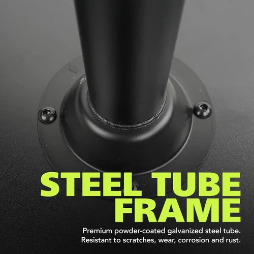 Vista 3 de Pearington Santina, Mesa Redonda Individual para Cóctel, de Pub y Bistro, de Altura Alta con Parte Superior y Base Negras