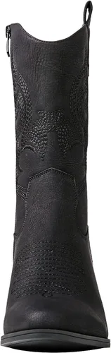 Vista 5 de GLOBALWIN Cowboy Boots for Women, Mid-Calf Western Style 19YY17negro