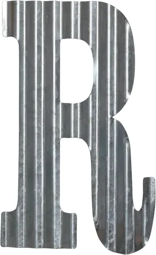 Vista 20 de COLLECTIVE HOME - Decoración de pared con letras de metal de 12 pulgadas, números de acero galvanizado, símbolos de decoración rústica para colgar