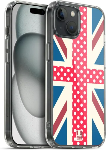 Vista 113 de Head Case Designs Blue Gingham Union Jack Collection - Funda de gel suave compatible con Apple iPhone 7 Plus/iPhone 8 Plus