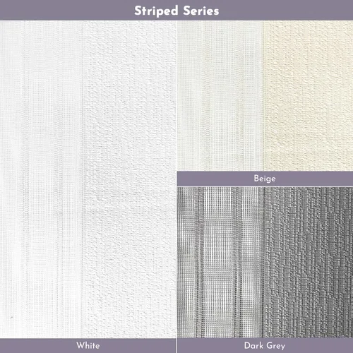 Vista 5 de Graywind Muestras de tela de persianas verticales transparentes manuales