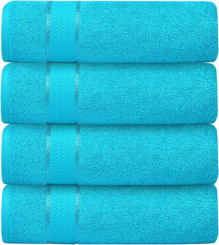 Vista 13 de Toallas de baño de lujo, 100% algodón, ultra suaves, de felpa, gruesas, esponjosas, altamente absorbentes, de secado rápido, para el hogar