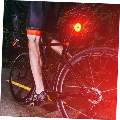 Vista 9 de NOLITOY USB Rechargeable LED Bike Tail Lamp Portable Bicycle Safety Rear Light with Flash Warning for Night Riding Easy Install and Lightweight